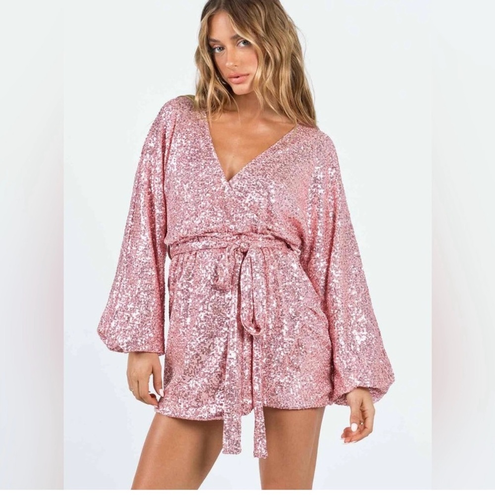 Princess Polly Pink Long sleeve mini dress - Picture 2 of 9